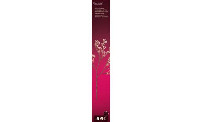 Led tak bloem buit  L 75cm warm wit, 16 lamps, Led kerstverlichting - afbeelding 1