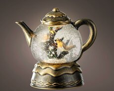 Led theepot, h 18 cm, warm wit, Led kerstverlichting - afbeelding 3