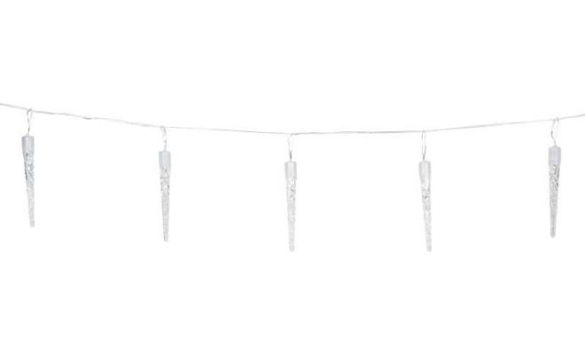 led Kerstverlichting, icicle, 40 led, wit - afbeelding 1