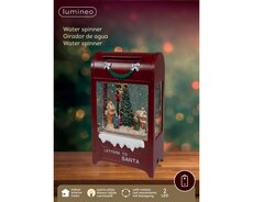 LED waterspinner kunststof met beweging binnen – kleuren/warm wit – L 7 cm x B 12 cm x H - afbeelding 3