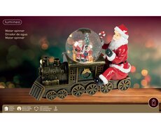 LED waterspinner kunststof met beweging binnen – kleuren/warm wit – L 16,3 cm x B 31,6 cm - afbeelding 3
