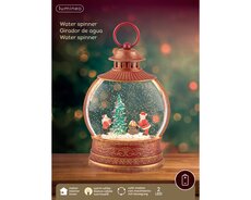 LED waterspinner kunststof met beweging binnen – rood/warm wit – L 8 cm x B 15 cm x H 25,5 - afbeelding 3