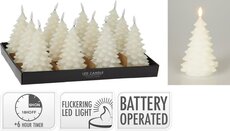 ledkaars boom 17cm glitter - afbeelding 2