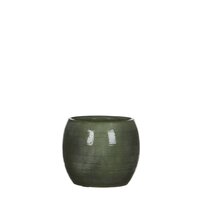 Lester pot rond groen - H12 x Ø14 cm