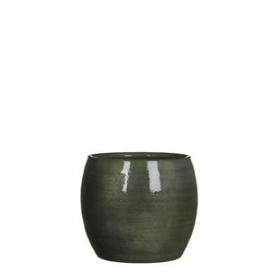 Lester pot rond groen - H14 x Ø16 cm