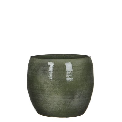 Lester pot rond groen - H18 x Ø20 cm - afbeelding 1