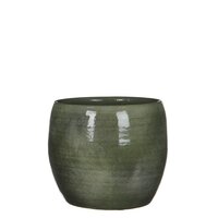 Lester pot rond groen - H18 x Ø20 cm - afbeelding 1