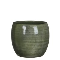 Lester pot rond groen - H22 x Ø24 cm - afbeelding 1