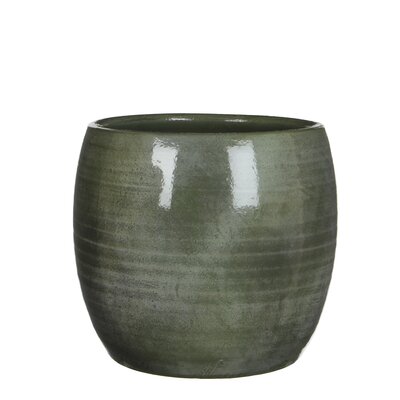 Lester pot rond groen - H26 x Ø28 cm - afbeelding 1