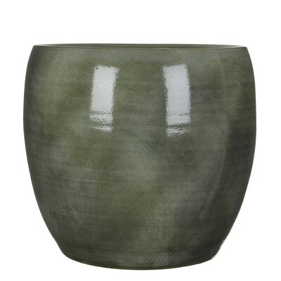 Lester pot rond groen - H35 x Ø38 cm - afbeelding 1
