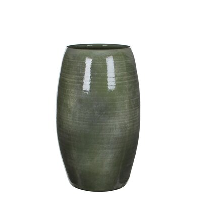Lester vaas rond groen - H50 x Ø30 cm - afbeelding 1