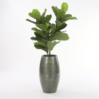 Lester vaas rond groen - H50 x Ø30 cm - afbeelding 3