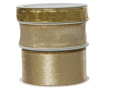Lint polyester, L 400 cm, goud