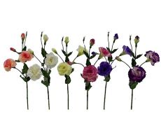 lisianthus double flowers, 70 cm,per stuk, kunstplant