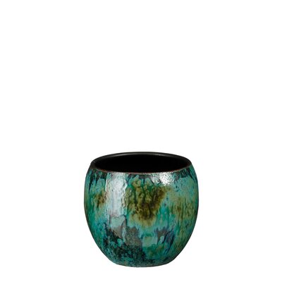 Loren pot rond blauw - H16 x Ø17 cm