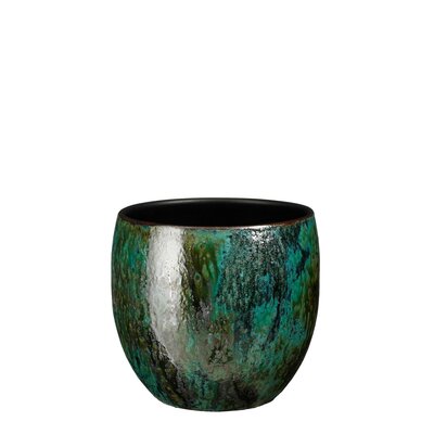 Loren pot rond blauw - H20 x Ø20 cm