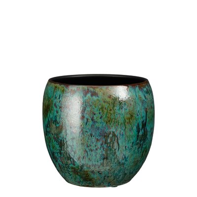 Loren pot rond blauw - H24 x Ø24 cm