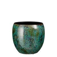 Loren pot rond blauw - H24 x Ø24 cm