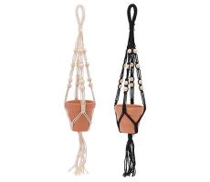 macrame met bloempot, meerdere variaties - afbeelding 2