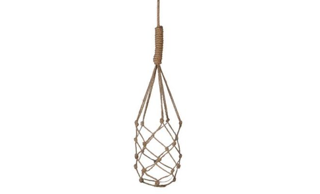 Macrame, yula, b 16 cm, h 22.5 cm, h 70 cm