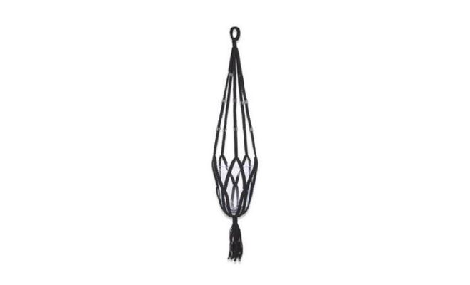 Macrame, zwart, l 110 cm