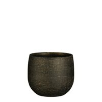 Marcus pot rond brons metalliek - H12 x Ø14 cm