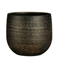 Marcus pot rond brons metalliek - H20 x Ø25 cm