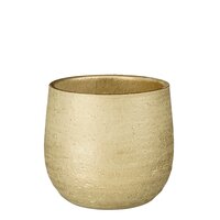 Marcus pot rond champagne metalliek - H19 x Ø21 cm