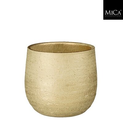 Marcus pot rond champagne metalliek - h19xd21cm