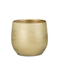 Marcus pot rond champagne metalliek - H22 x Ø24 cm