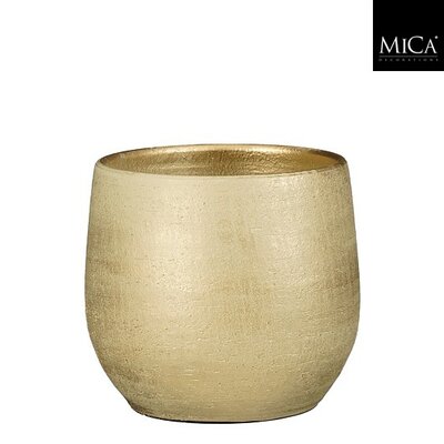 Marcus pot rond champagne metalliek - h22xd24cm