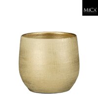 Marcus pot rond champagne metalliek - h22xd24cm