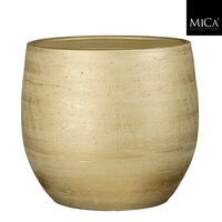Marcus pot rond champagne metalliek - h34xd38cm