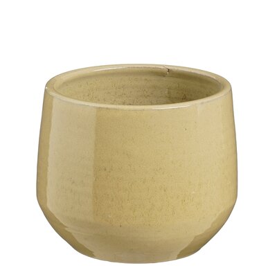 Matteo pot rond taupe - H15 x Ø18 cm - afbeelding 1