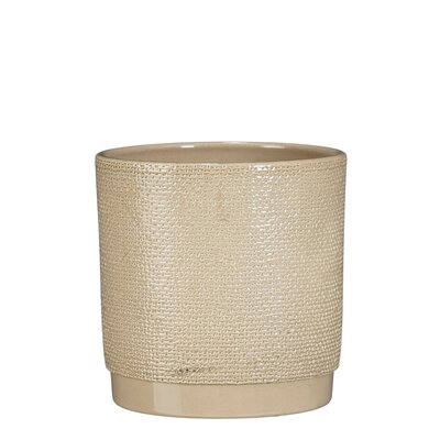 Maxim pot rond beige jute - h13,5xd13cm
