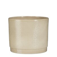 Maxim pot rond beige jute - H15 x Ø17 cm