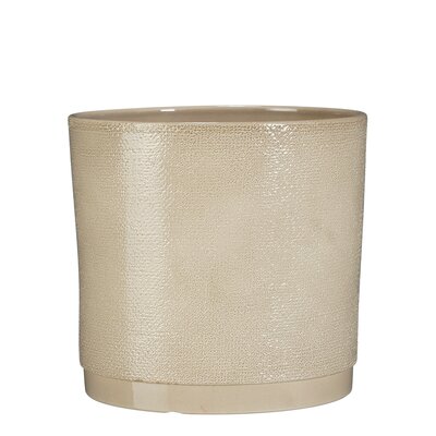 Maxim pot rond beige jute - h20xd21,5cm