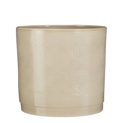 Maxim pot rond beige jute - h22xd23,5cm