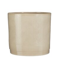 Maxim pot rond beige jute - h22xd23,5cm
