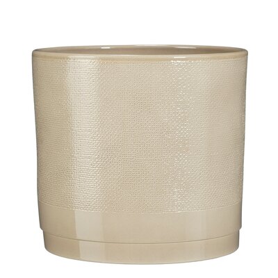 Maxim pot rond beige jute - h25,5xd27cm