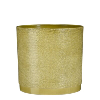 Maxim pot rond groen jute - h20xd21,5cm