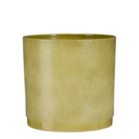 Maxim pot rond groen jute - h20xd21,5cm