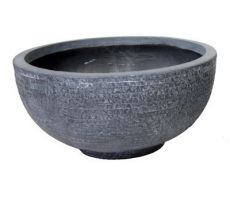 Utah Round Bowl Graphite D 55 cm, H 27 cm - afbeelding 1