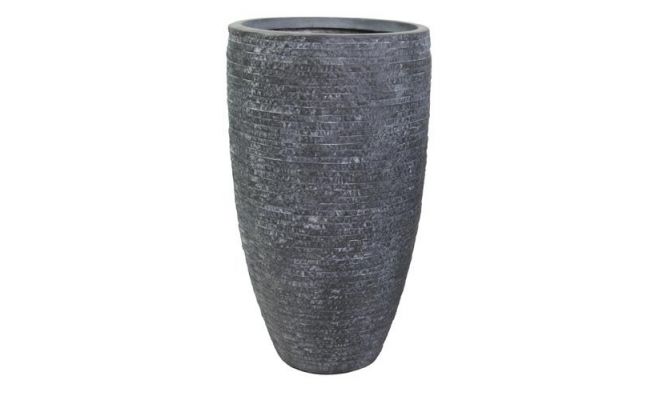 Utah High Vase Graphite D 44 cm, H 77 cm - afbeelding 1