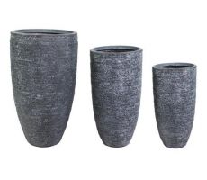 Utah High Vase Graphite D 44 cm, H 77 cm - afbeelding 2