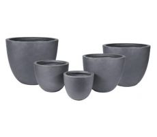 Clayfibre Egg Pot Large Lead D 50 cm, H 42 cm - afbeelding 1