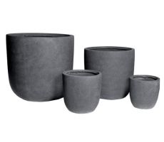 Clayfibre Egg Pot Lead D 25 cm, H 25 cm - afbeelding 3