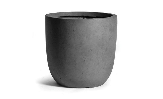 Clayfibre Egg Pot Lead D 45 cm, H 43 cm - afbeelding 1