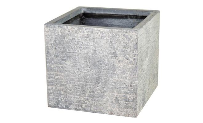 Utah Cubi Washed Grey W 20 cm, H 22 cm - afbeelding 1