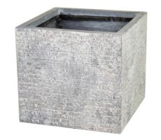 Utah Cubi Washed Grey W 20 cm, H 22 cm - afbeelding 1